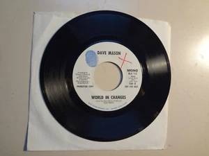 DAVE MASON: (Of Traffic)World In Changes-Can’t Stop Worrying,Can’t Stop-U.S.7"DJ - Picture 1 of 2