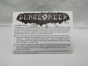 Dungoneer Version 2.1 Atlas Games Card Game Rulebook Pamphlet - Picture 1 of 7