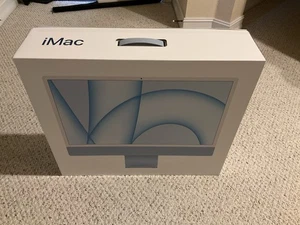 Apple iMac 24-inch 2021-2023 Pre-owned 3.2GHz M1 512GB SSD 8GB RAM 8-Core - Picture 1 of 9