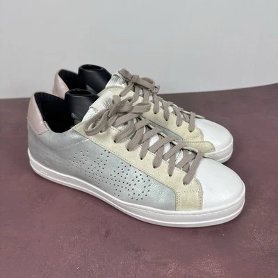 Zapatillas Mujer P448 John Rosa y Blanco Gris Borde Talla Eu 39 EE. UU. 8,5 Foto 1 de 4