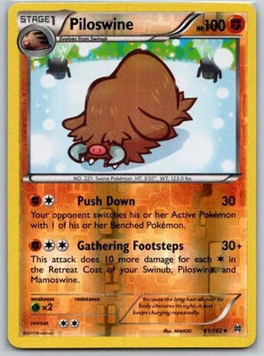 Piloswine 81/162 Reverse Holo XY - BREAKthrough LP - Image 1 of 2