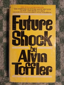 Vintage Book 1971 Future Shock by Alvin Toffler Bantam Books Yellow Cover - Picture 1 of 2