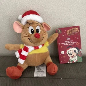 Disney Parks Christmas Gus Mouse Cinderella Magnet Shoulder Plush 2025 - Foto 1 di 6