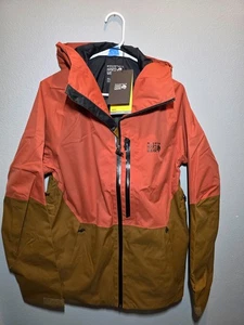 Mountain Hardwear Firefall Jacket Raw Carnelian Golden Brown - Mens Small - Picture 1 of 14