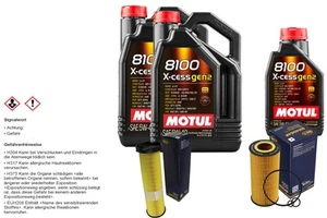 Sct Inspección Set 11L Motul 8100 X-Cess 5W-40 para Mercedes-Benz - Imagen 1 de 10