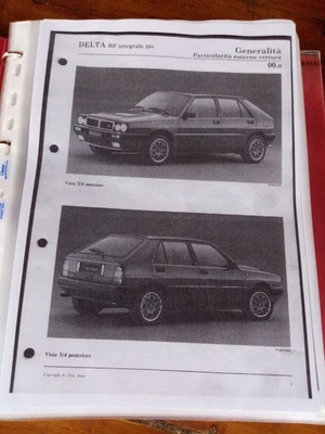 Lancia Delta 4WD COPIA Manuale Officina Riparazione - Immagine 1 di 4