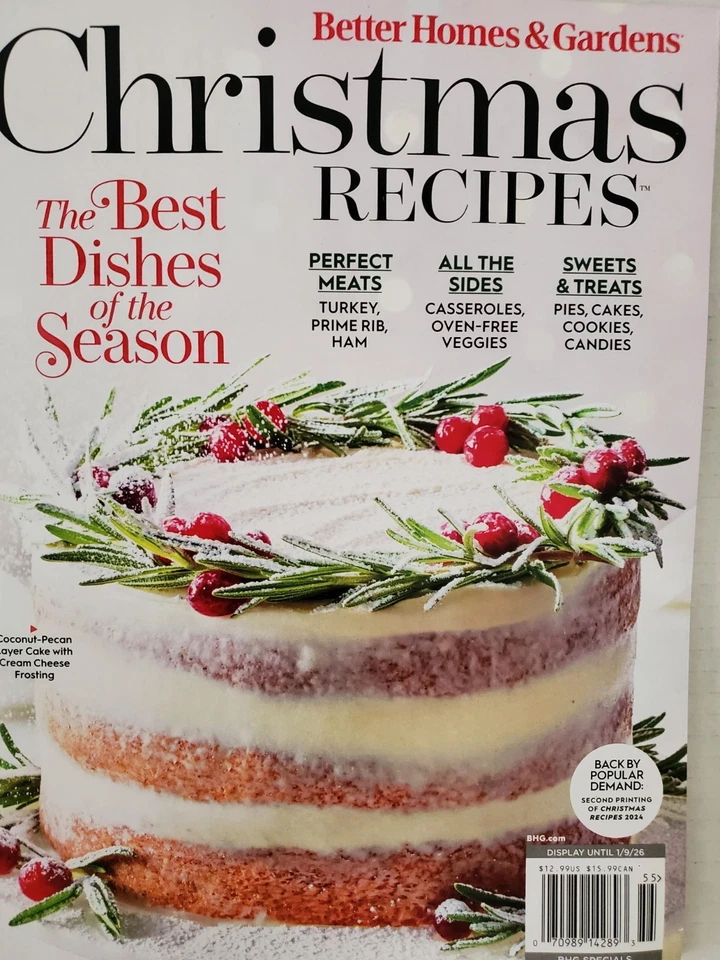 BH&G CHRISTMAS RECIPES THE BEST DISHES OF THE SEASON HOLIDAY 2025 ISSUE — 第 1/1 张图片