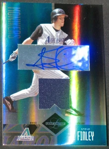 Steve Finley 2004 Leaf Limited Monikers Autograph Jersey (14/25) Diamondbacks - Picture 1 of 2