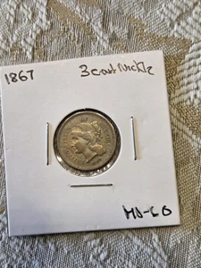 1867 3 Cent Nickel MS Uncirculated - Picture 1 of 2