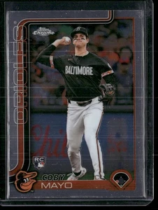 2025 Topps Chrome Coby Mayo Rookie RC #120 ORIOLES - Foto 1 di 2