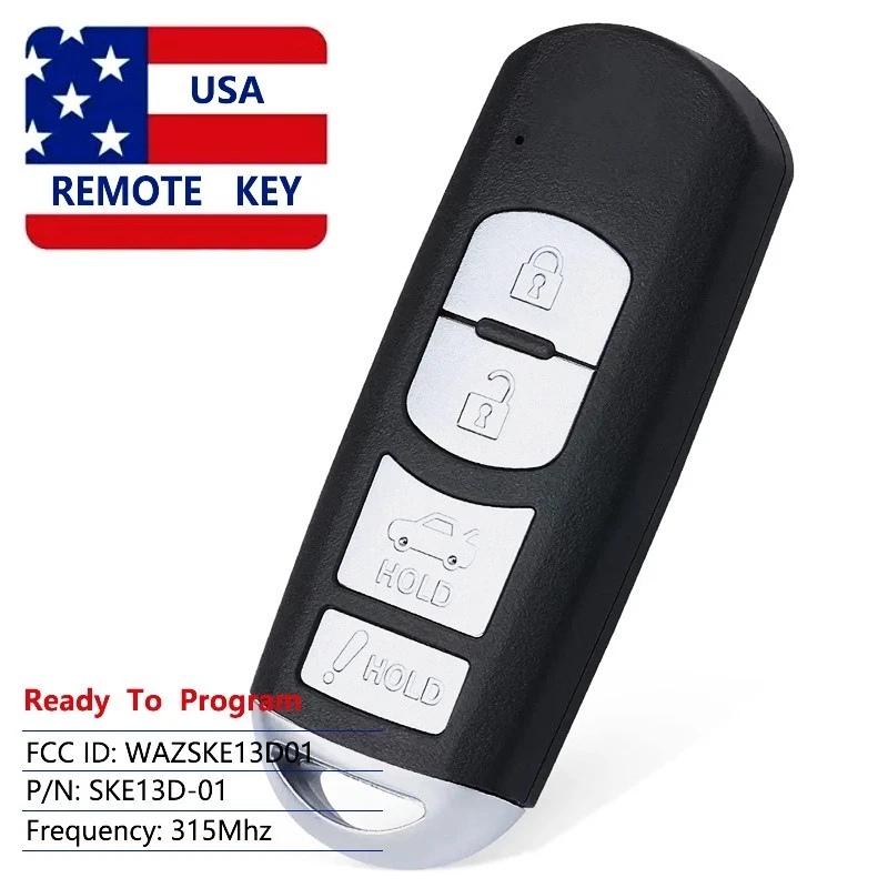 Keyless Remote Key for Toyota Yaris Yaris IA 2017-2020 Smart Key Fob WAZSKE13D01 Foto 1 de 1