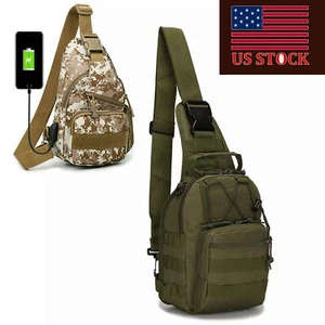 Bolso Bandolera Táctico Militar Exterior MOLLE Mochila de Hombro en el Pecho - Imagen 1 de 35
