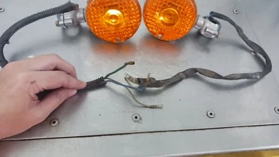 1979-1980 Kawasaki LTD 1000  left and right front turn signals blinkers set - Image 1 of 4