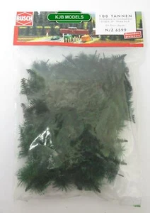 BNIB BUSCH 6599 N GAUGE 100 BUDGET FIR TREES (30mm - 50mm High) - Picture 1 of 2