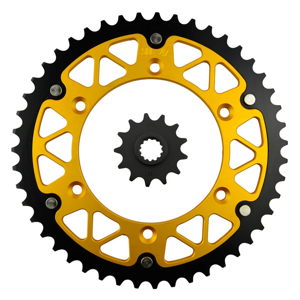 Kit de piñón delantero y 47T trasero 13T para Suzuki DRZ400 E/S/SM 2001-2021 RM250 98-08 Foto 1 de 1