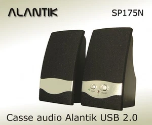 CASSE ACUSTICHE USB 2.0 ALANTIK SP175N NERE 2W AUTOALIMENTATE - Bild 1 von 1