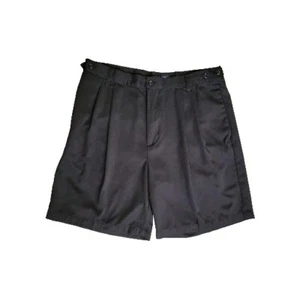 Dockers Mens Size 36 Black Shorts Pleated Front Pockets - Picture 1 of 5