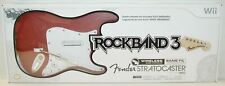 Mad Catz Rock Band 3 Wii Wireless Fender Stratocaster Guitar Red Controller