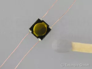 30x Micro-Taster extraflach +Cu-Draht BEIDSEITIG ultraflat NO-switch wired - Bild 1 von 1