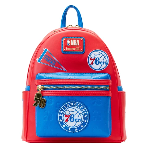 Loungefly Philadelphia 76ers Patches Mini Backpack Cover