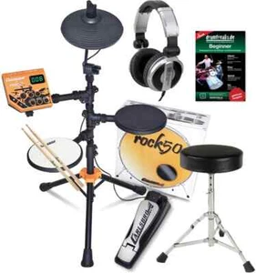 Elektronisches ROCK50 Kinder-Schlagzeug von Carlsbro im Set mit Hocker & Zubehör - Bild 1 von 10