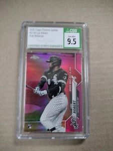 Topps 2020 actualización cromada novato debut radiocontrol rosa refractor CSG 9,5 gema - Imagen 1 de 2