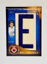2009 TOPPS ROY CAMPANELLA LEGENDS OF THE GAME LEGENDARY LETTERS PATCH CARD 32/50
