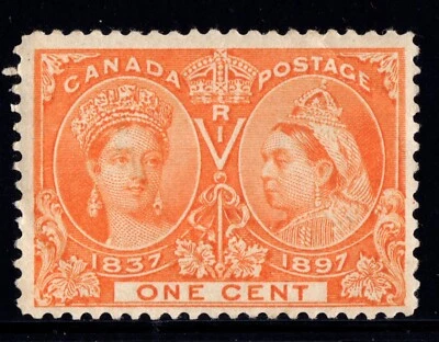 #51 Jubilee 1c Canada mint never hinged well centered - Image 1 of 2