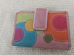 Fossil Wallet For Women. Leather. Pink. - Picture 1 of 6