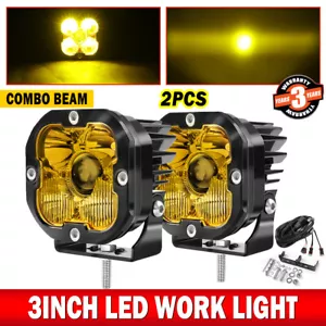 2X Láser LED Barra de Luz de Trabajo Punto Vainas de Inundación Offroad Conducción Lámpara antiniebla UTV ATV 4x4 - Imagen 1 de 12