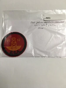 LOON LAKE FELT PATCH 1952 CAMP ? PATROL MEDALLION SIZE IN51 - Picture 1 of 1