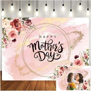 7X5Ft Happy Mother'S Day Photography Backdrop Thanks Mother Party Photo Backdrop - Picture 1 of 6
