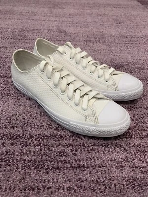 Blanco Converse CTAS II OX Chuck Taylor ALL STAR 153116C Hombres 9.5/Mujeres.11.5 Foto 1 de 4