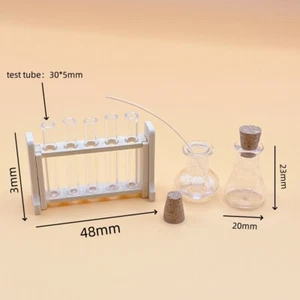 1Set 1/12 Scale Dollhouse Miniatures Accessorie Test Tube Rack Laboratory School - Picture 1 of 9