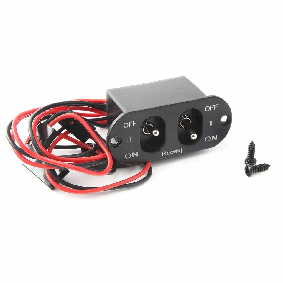 Rccskj Heavy Current Dual Charging Switch Fit FUTABA/JR Connector for RC Plane - Image 1 of 4