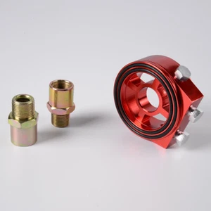 Racing Sport JDM Cooler Gauge Sandwich Plate Adapter Oil Filter Relocation - Picture 1 of 6