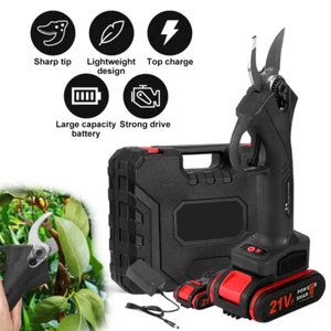 Cordless Electric Branch Scissors 21V 30mm Pruning Shear Pruner Garden Cutter US - Picture 1 of 12