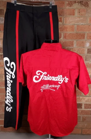 Friendly's Racing Nascar Shirt / Pants Derrike Cope Team Issue Size Medium 34x32 Cover