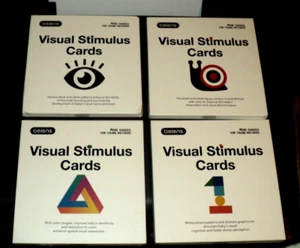 BEIENS Visual Stimulus Flash Cards: BRAND NEW: Black & White  1 2 & Color 1 2 - Picture 1 of 9