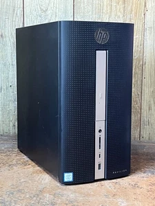 NICE - HP PAVILION 570-P030 Windows 11 Computer CORE I7-7700 12GB 1TB DVDRW HDMI - Picture 1 of 6
