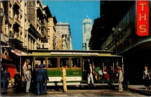 Postkarte Cable Car Turntable San Francisco California Chrome unbespielt - Bild 1 von 3