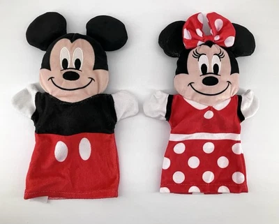 Lote de marionetas de mano para bebé Melissa & Doug Disney Mickey Mouse y Minnie Mouse usadas en excelente estado Foto 1 de 3