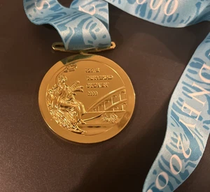 Olympic Medal Sydney 2000 Summer Olympics 2.5"with Lanyard Commemorative Replica - Picture 1 of 6