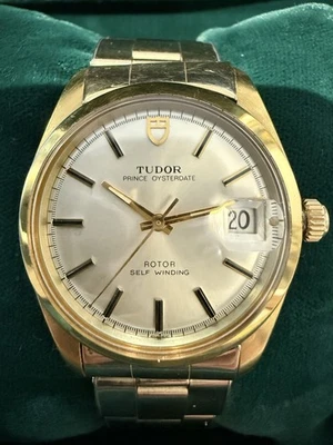 Tudor Prince Oysterdate 9050 34 mm relleno de oro de 14 quilates Foto 1 de 4