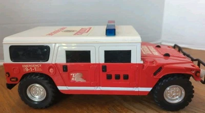 Hasbro Tonka Fire Rescue Hummer Toy Vehicle Car SUV Vintage 2002 Lights & Sound - Image 1 of 4