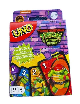 UNO TMNT Card Game Teenage Mutant Ninja Turtles Mutant Mayhem Mattel Sealed - Image 1 of 4