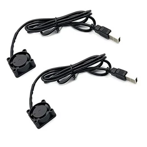 2pcs USB 5V DC Fan 2510 Small 2 pin Cooling Cooler Computer 25mm X 10mm - Picture 1 of 8