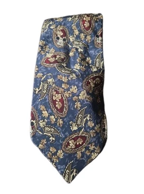 Corbata de cuello Walt Disney World hojas azules Mickey Mouse 100 % seda  Foto 1 de 4