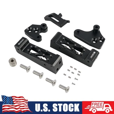 Conjunto de estriberas de reposapiés NICECNC para Yamaha Raptor 700R 700 2011-2024 negro Foto 1 de 4