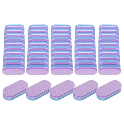 20pcs Nail Buffers 100/180 Grit Mini Nail Sanding Blocks Set Blue Purple - Изображение 1 из 4